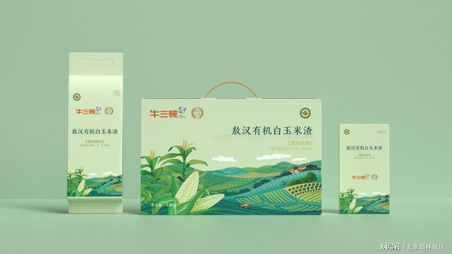 牛三碗打造独特有机杂粮食品包装麻将胡了网址北京西林设计助力