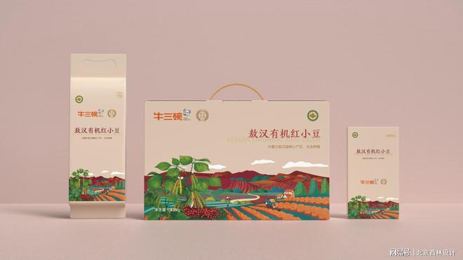 牛三碗打造独特有机杂粮食品包装麻将胡了网址北京西林设计助力(图3)